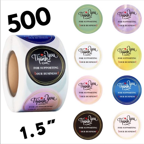 Other - 500 1.5” THANK YOU for supporting stickers